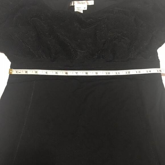 Studio M by Max Studio dress Womens Medium black mini lace top Leon Max Edition - Picture 5 of 7